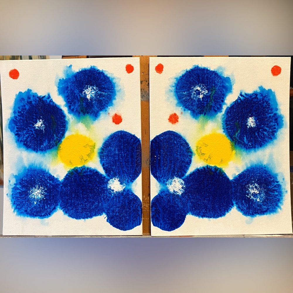 Original Abstract Artwork (Two 8x10” Canvas Panels)